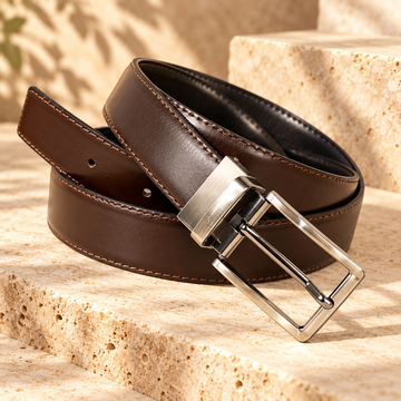 Classic Men’s Leather Belt – Smart Dress & Everyday Buckle Belt Premium Accessories