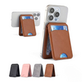 Mobile Magnetic Card Holder Wallet with Box – Slim 3 Card Slots, Transparent ID Slot, Lightweight Phone Wallet Pureleatherhub